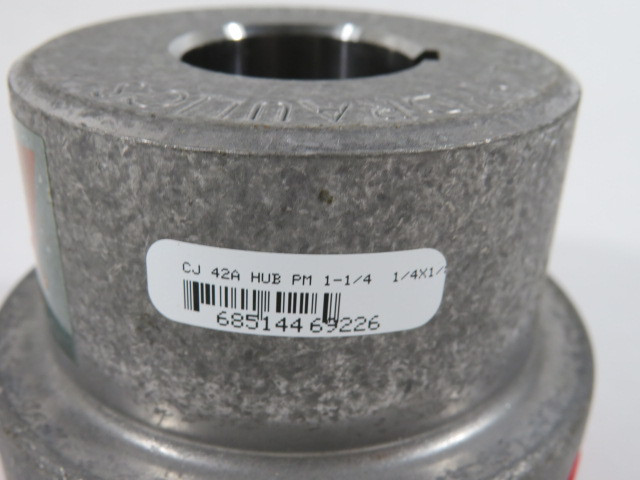 Lovejoy CJ 42A Jaw Coupling 11/4" ID 3.74" OD C/W Red Spider Coupling